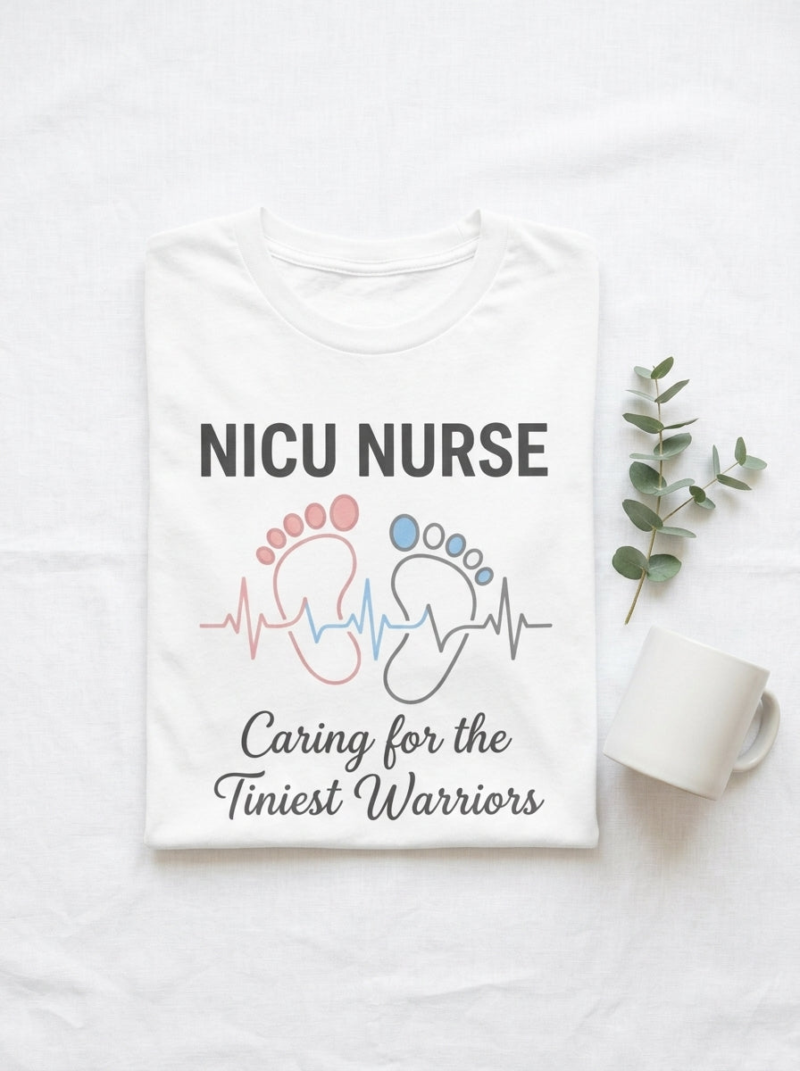 NICU Nurse Shirt - Tiniest Warriors - Neonatal ICU RN Gift Tee