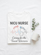 NICU Nurse Shirt - Tiniest Warriors - Neonatal ICU RN Gift Tee