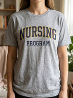 Nursing School Shirt - University Nursing Program Athletic Block Letter Tee
