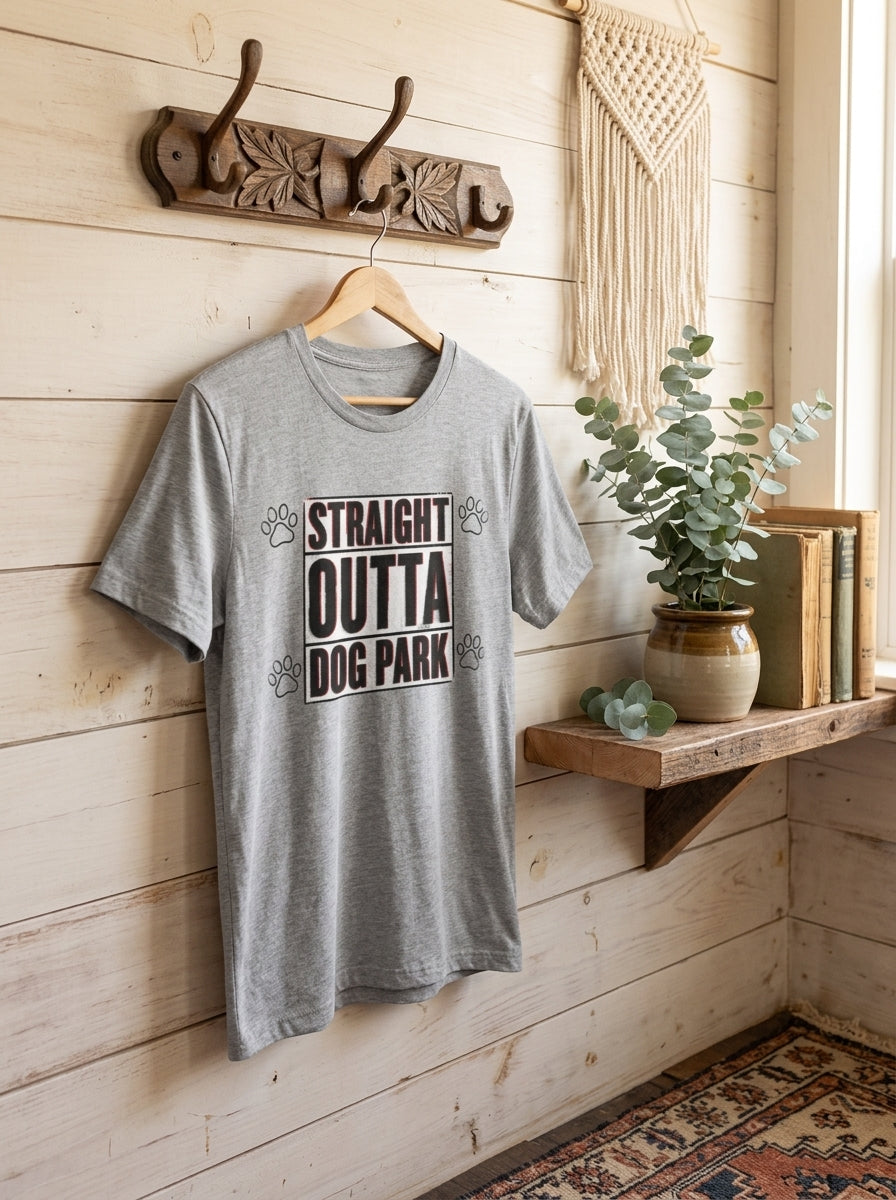 Straight Outta Dog Park Shirt | Funny Dog Rap Tee | Hip Hop Pet Lover