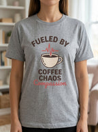 Nurse Coffee Shirt - Fueled by Coffee Chaos Compassion - RN Gift Tee