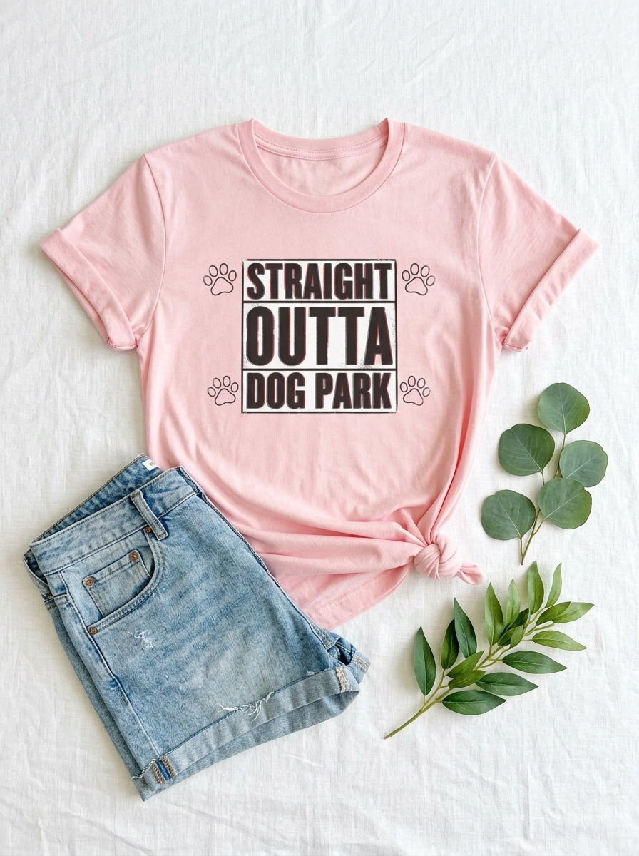 Straight Outta Dog Park Shirt | Funny Dog Rap Tee | Hip Hop Pet Lover