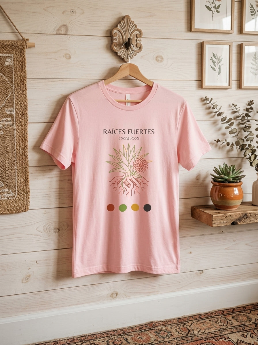 Raíces Fuertes Shirt - Strong Roots Mexican Heritage Cinco de Mayo Tee