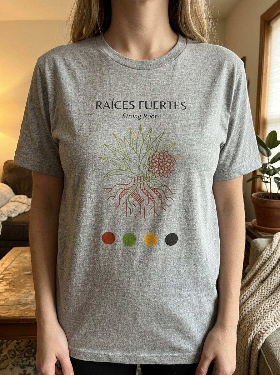 Raíces Fuertes Shirt - Strong Roots Mexican Heritage Cinco de Mayo Tee