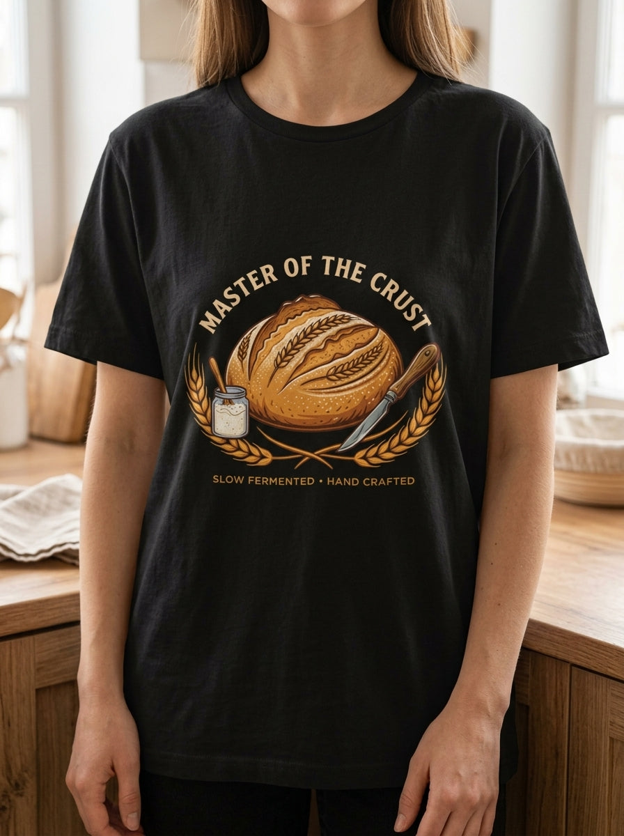 Master of the Crust Sourdough Baker T-Shirt Gift