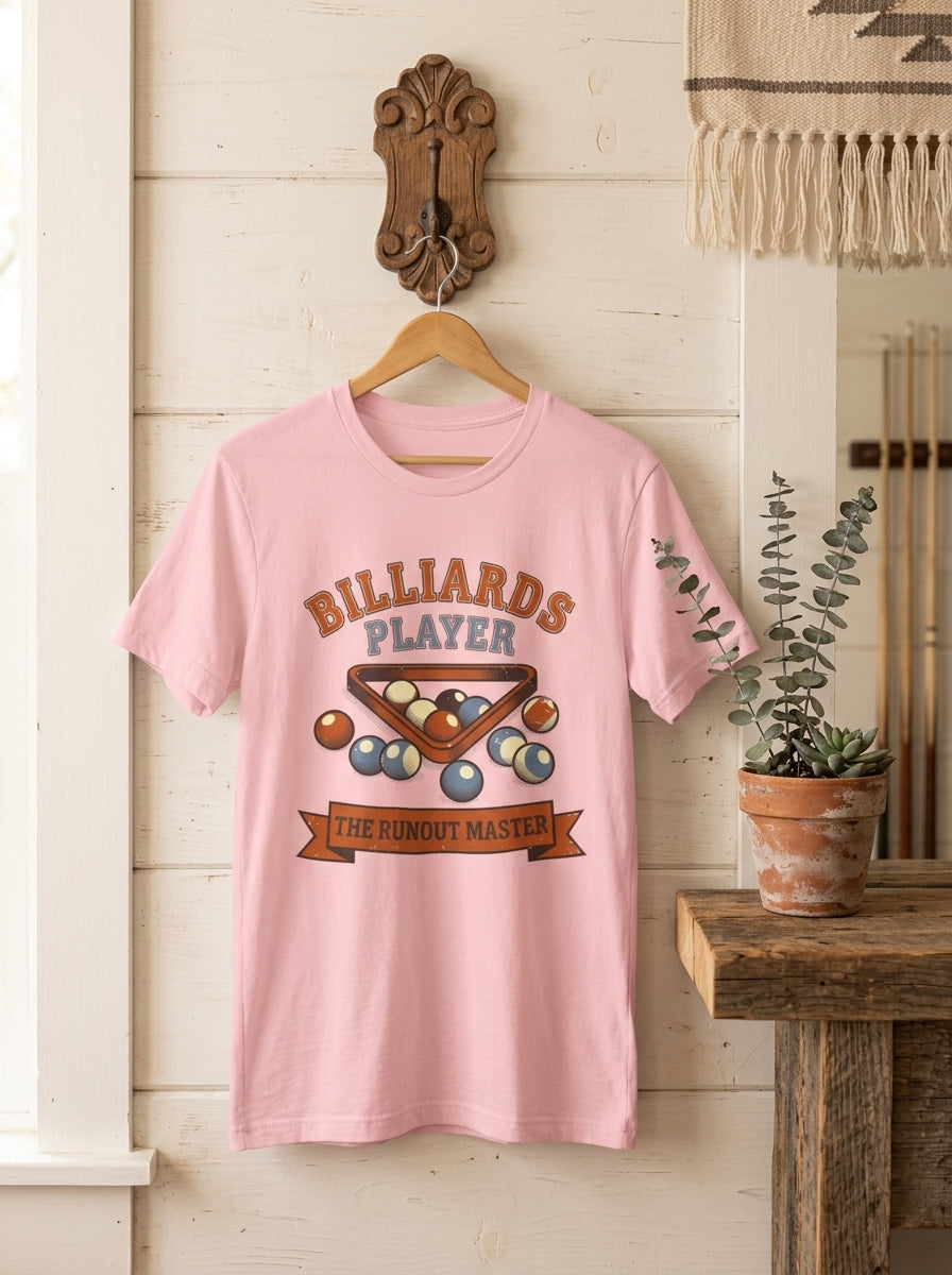 Billiards Player Since Shirt - Vintage Pool Hall Legacy Graphic Tee