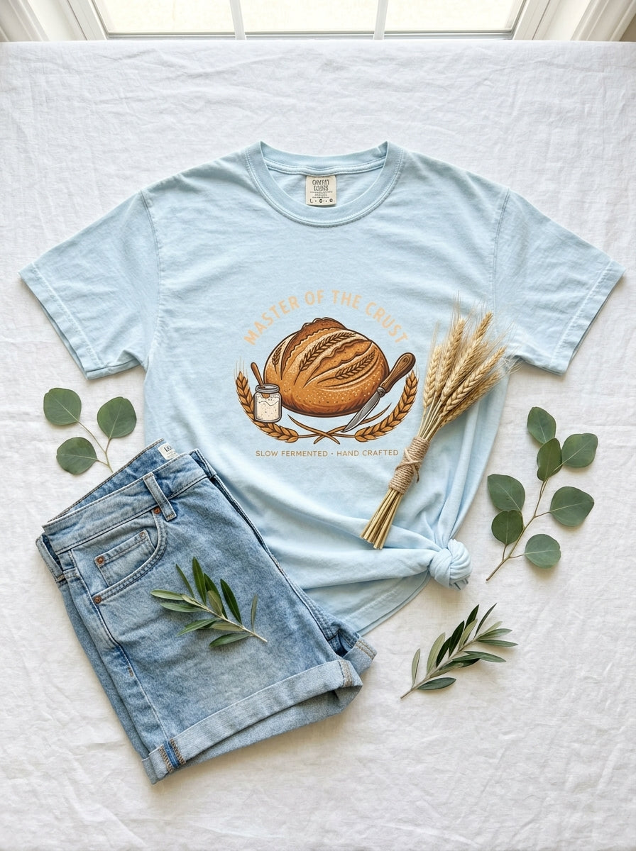 Master of the Crust Sourdough Baker T-Shirt Gift