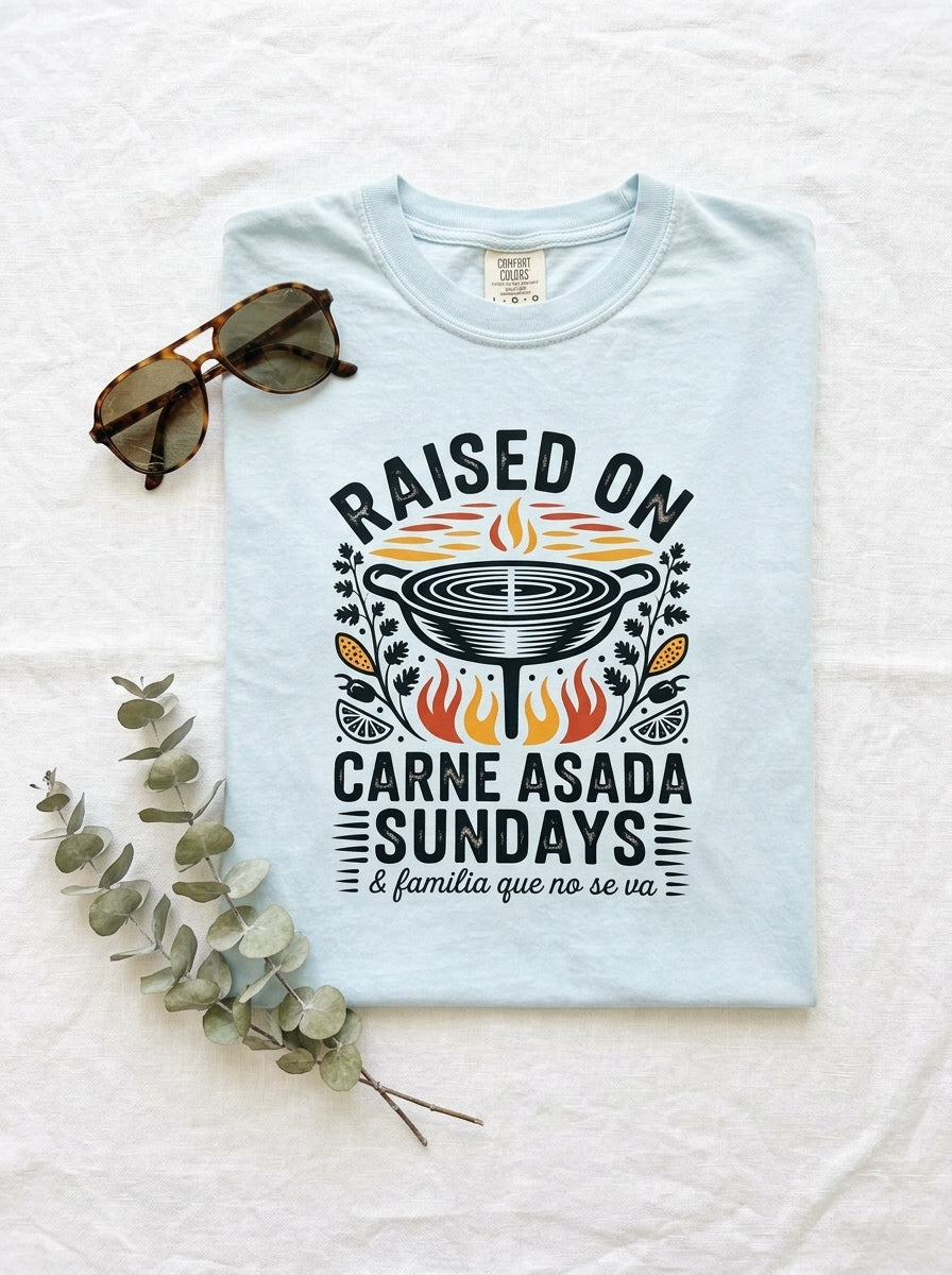Carne Asada Sundays Shirt - Mexican American Family Heritage Tee Gift