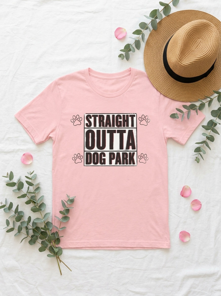 Straight Outta Dog Park Shirt | Funny Dog Rap Tee | Hip Hop Pet Lover