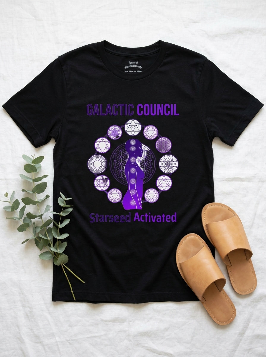 Galactic Council Starseed Activated Shirt - Cosmic Beings Awakening Tee