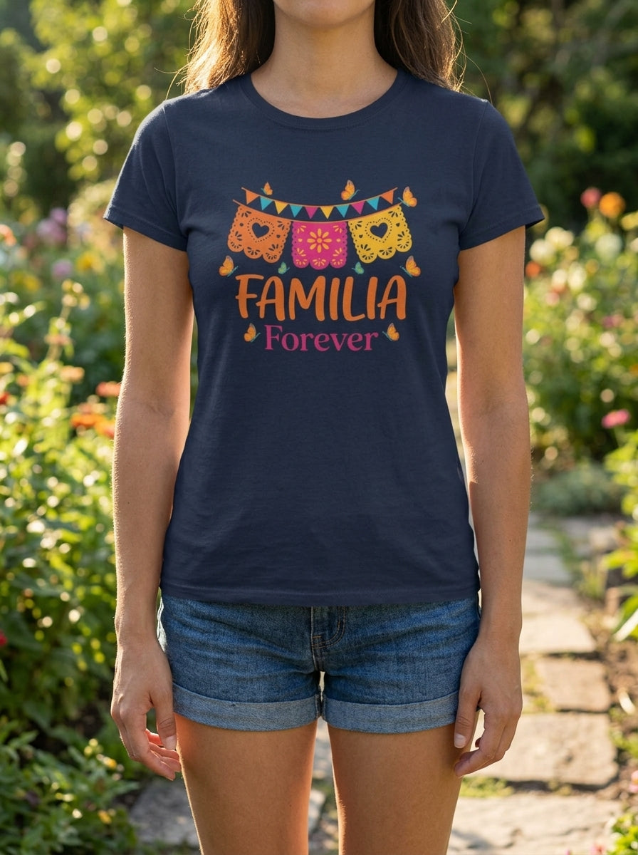 Women's Familia Forever T-Shirt Mexican Family Pride