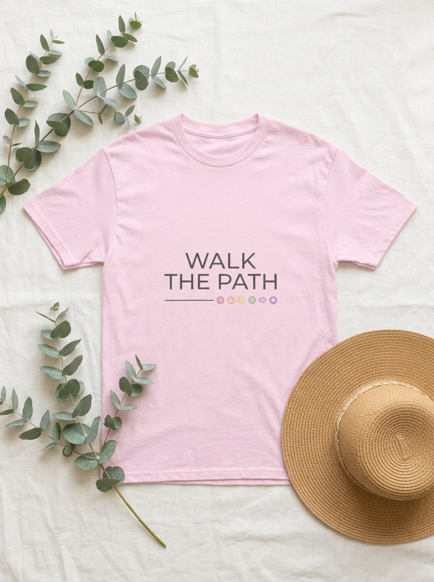 Walk The Path Chakra Shirt - Spiritual Journey Yoga Practitioner Tee