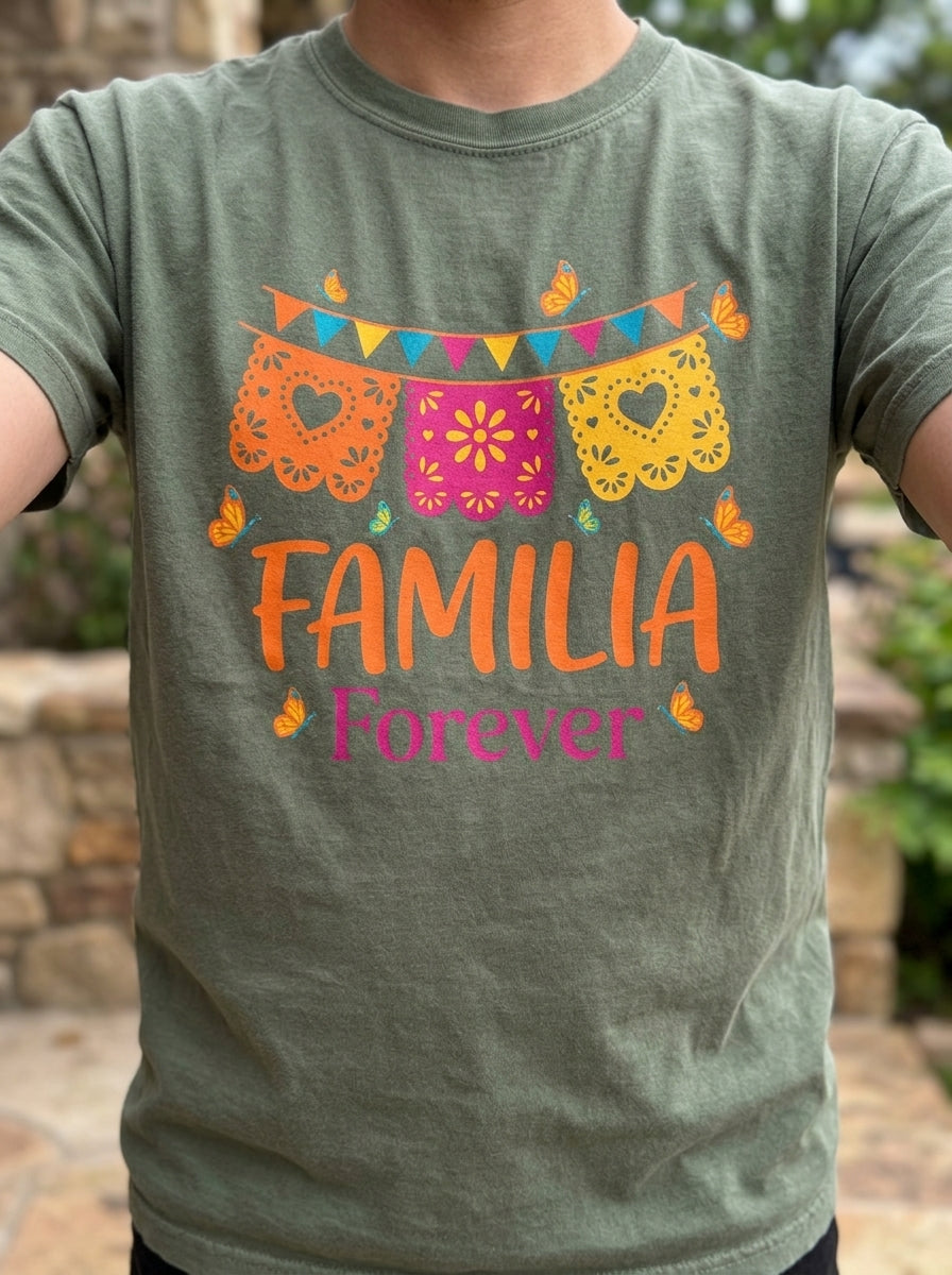 Familia Forever T-Shirt Mexican Family Pride
