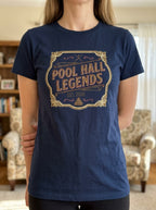 Women's Pool Hall Legends Vintage Billiards T-Shirt - Classic Player Tee