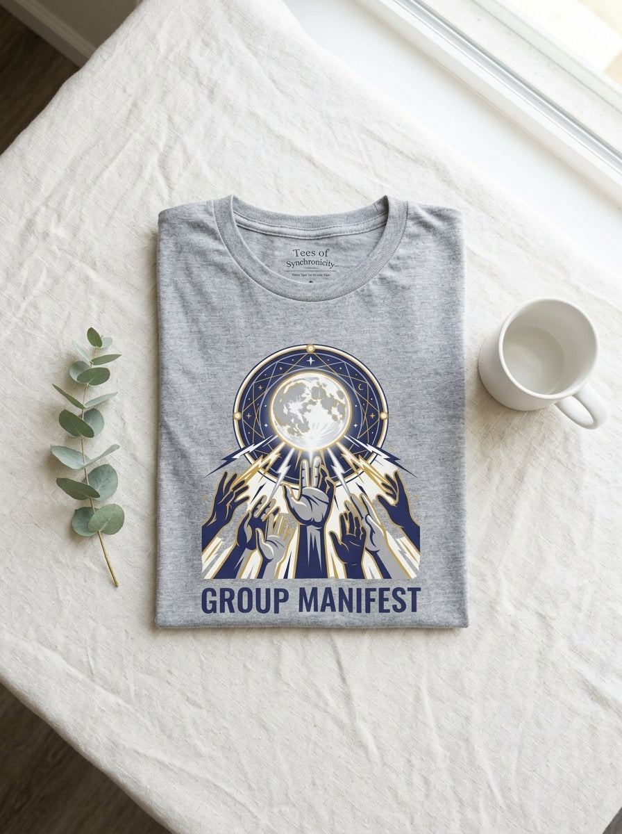 Group Manifest Full Moon 2026 Shirt - Collective Manifestation Ritual Tee