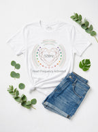 528Hz Heart Frequency Activation Shirt - Energy Healing Chakra Tee