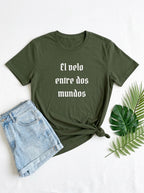 El Velo Entre Dos Mundos Spanish Spiritual T-Shirt Latino Heritage Ancestral Mystic Tee