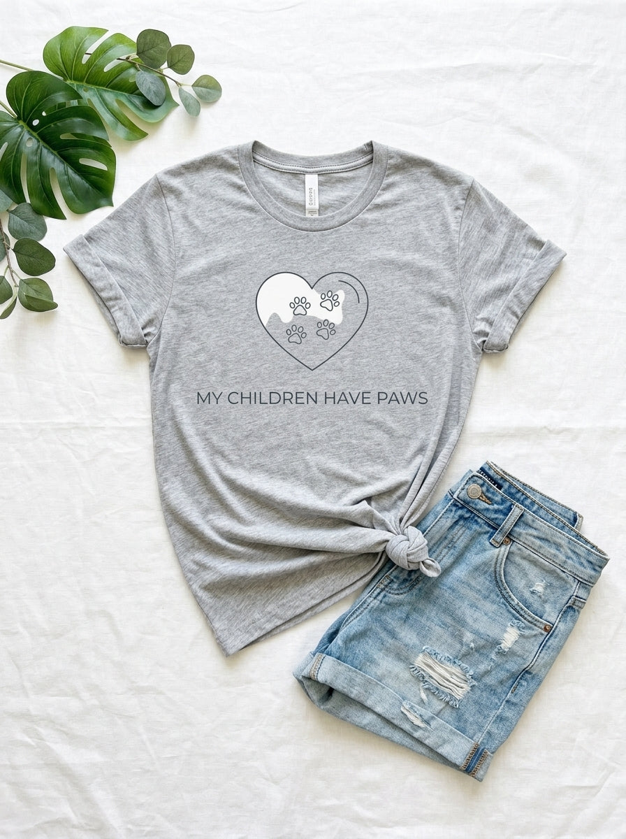 My Children Have Paws Shirt - Dog Parent Tee for Dog Moms and Dads