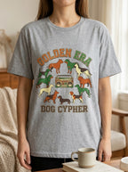 Golden Era Dog Cypher Shirt | 90s Hip Hop Dog Lover Tee | Rap Gift