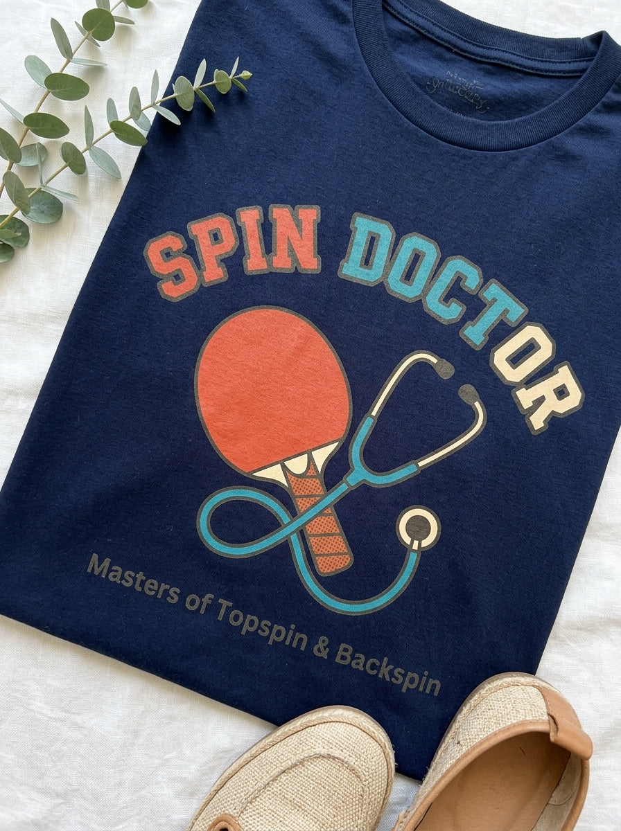 Spin Doctor Ping Pong Shirt - Vintage Table Tennis Player Tee