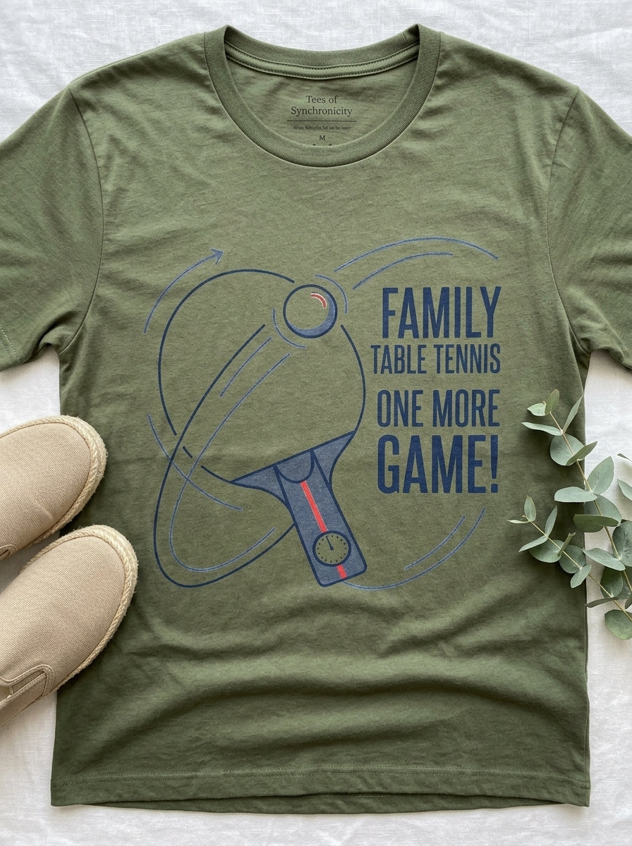 Just One More Game Ping Pong Shirt - Table Tennis Player Tee