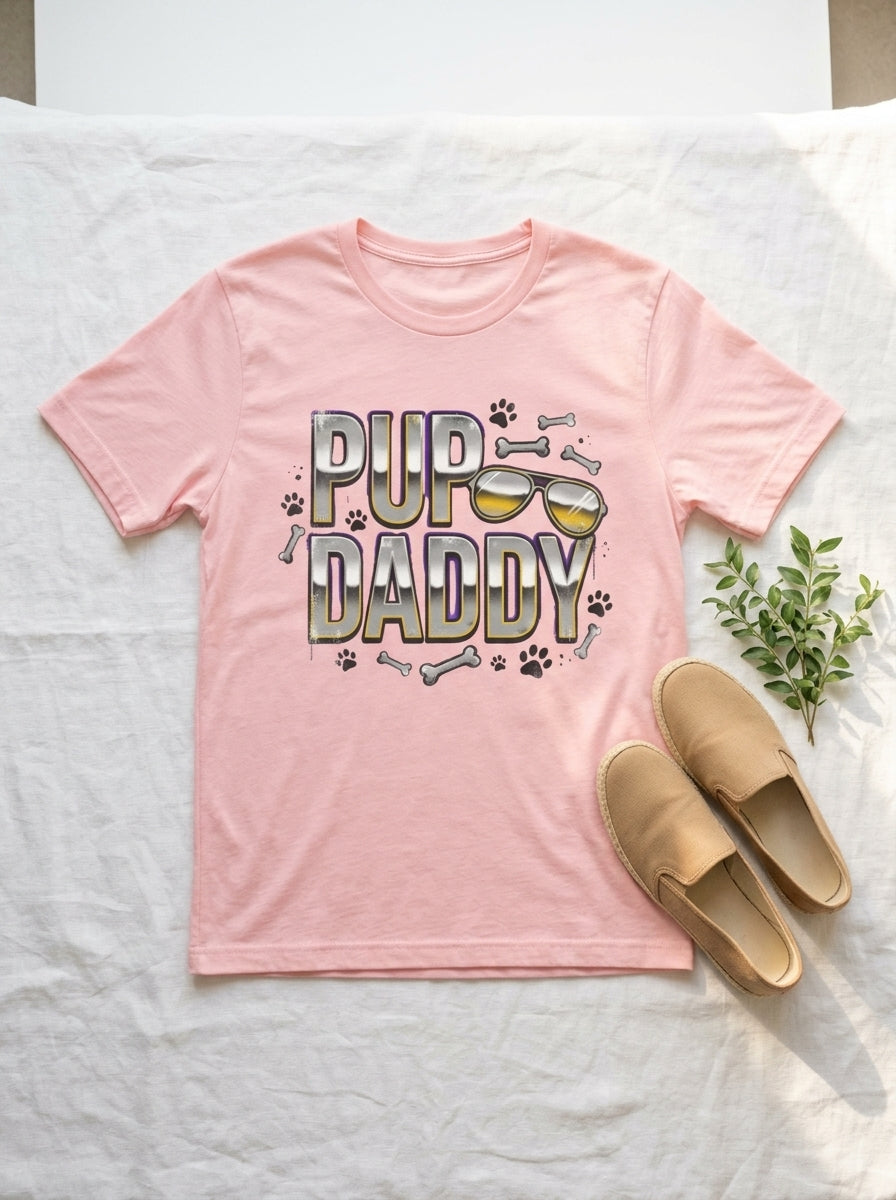 Pup Daddy Shirt | Funny Dog Rap Tee | 90s Hip Hop Pet Owner Gift