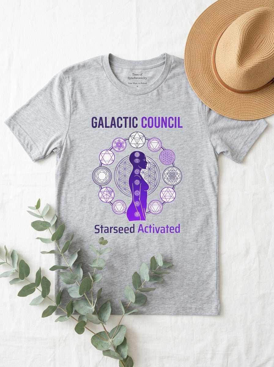 Galactic Council Starseed Activated Shirt - Cosmic Beings Awakening Tee