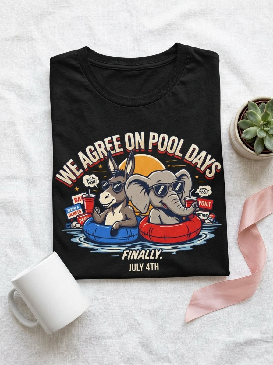 Women's 4th of July Bipartisan Pool Party Shirt