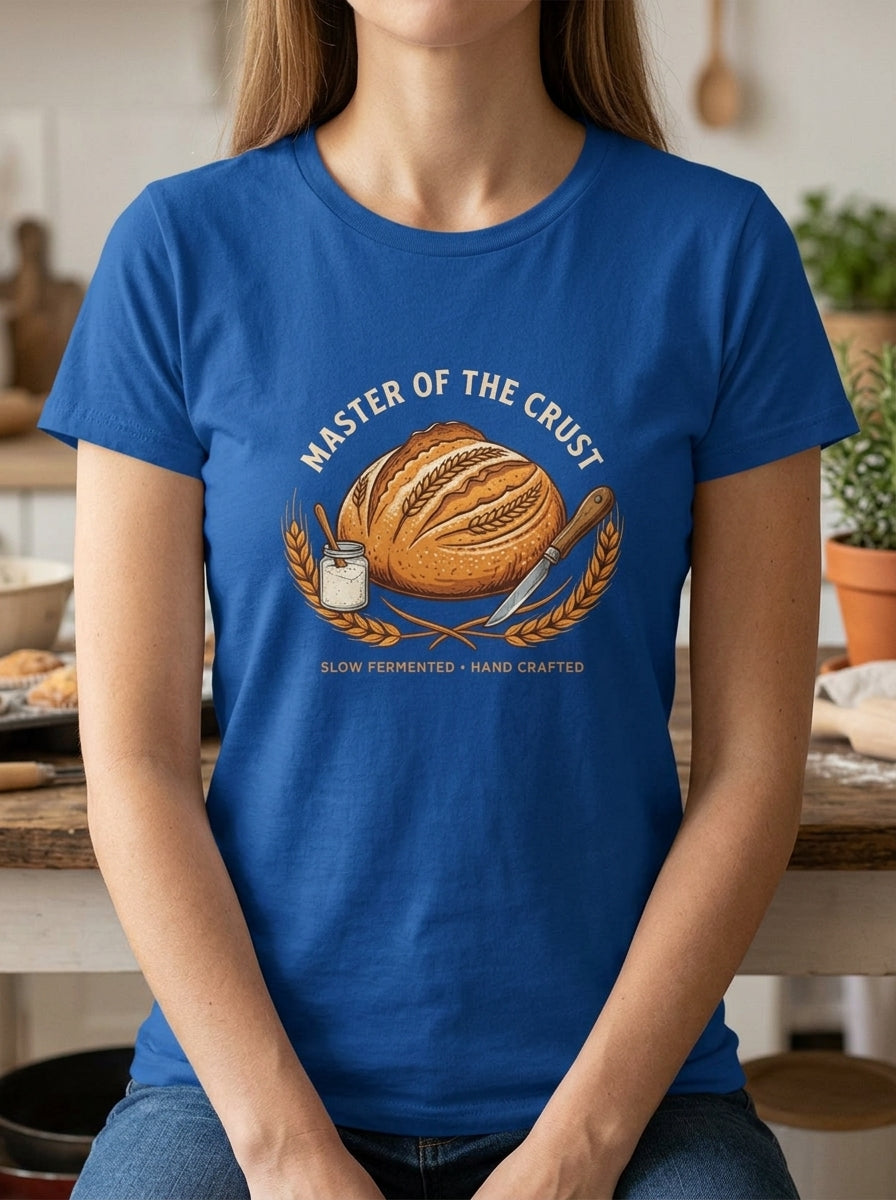 Women's Master of the Crust Sourdough Baker T-Shirt Gift