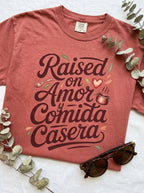 Raised on Amor Shirt - Mexican Family Tee - Heritage Love Design