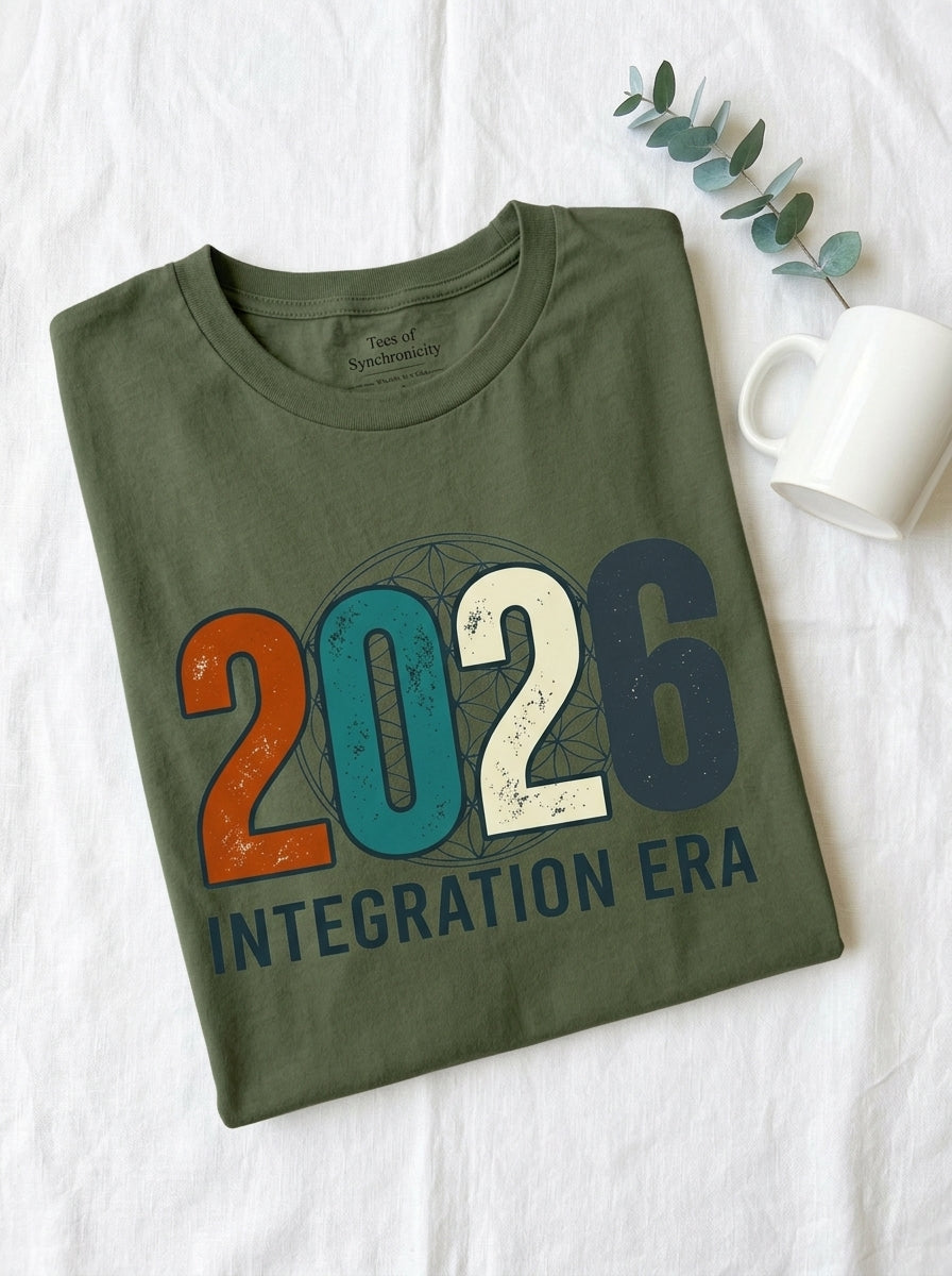 2026 Integration Era T-Shirt - Spiritual Awakening Sacred Geometry Tee