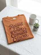 Raised on Amor Shirt - Mexican Family Tee - Heritage Love Design