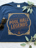 Pool Hall Legends Vintage Billiards T-Shirt - Classic Player Tee