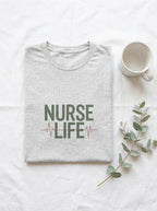 Nurse Life Shirt, Simple Nurse Tee, Minimalist Nursing Gift, RN Life