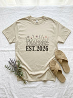 Teacher Est 2026 Shirt, New Teacher Gift, Floral Teacher Tee