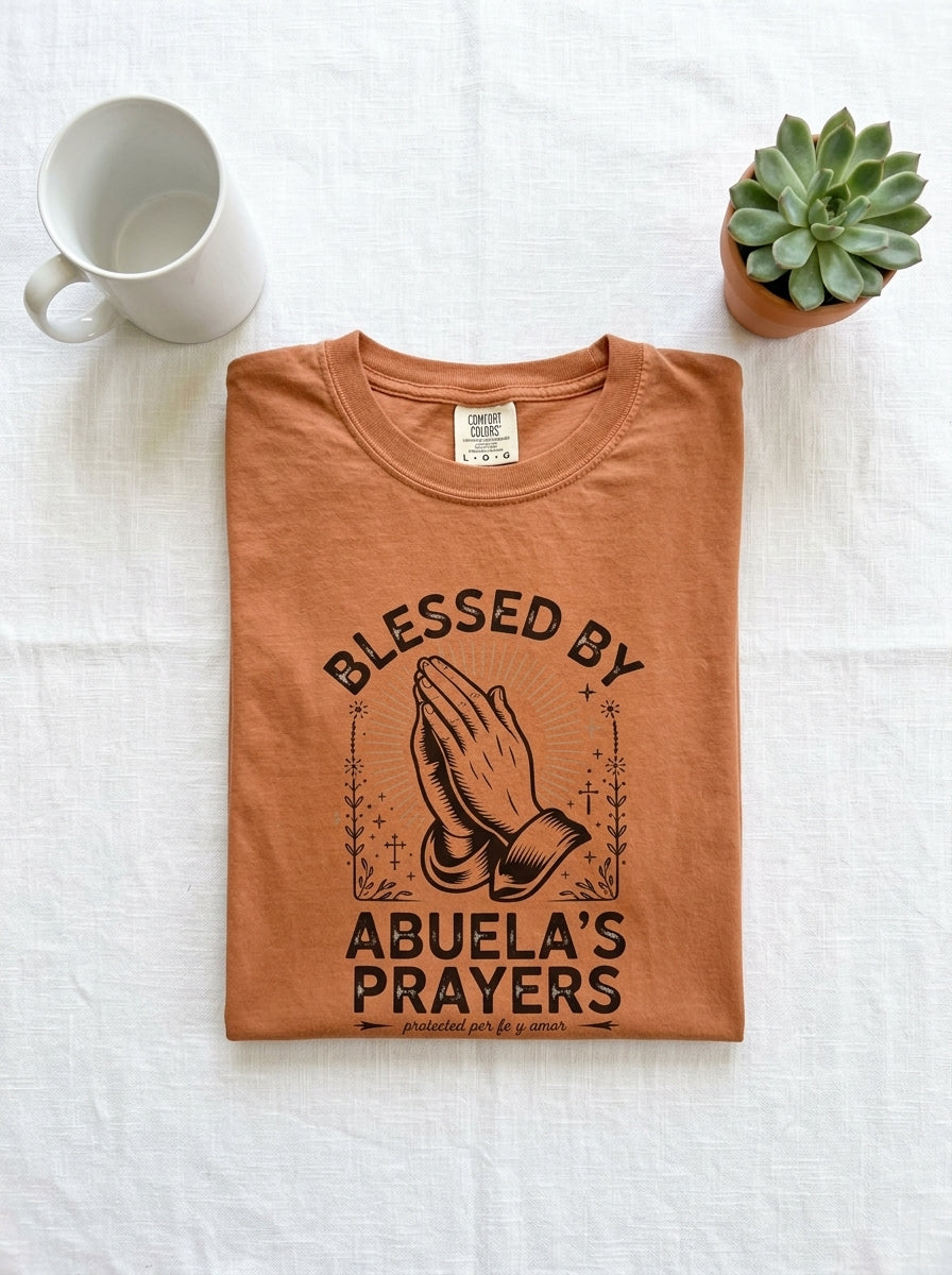 Abuela's Prayers Shirt - Mexican American Grandmother Heritage Gift Tee