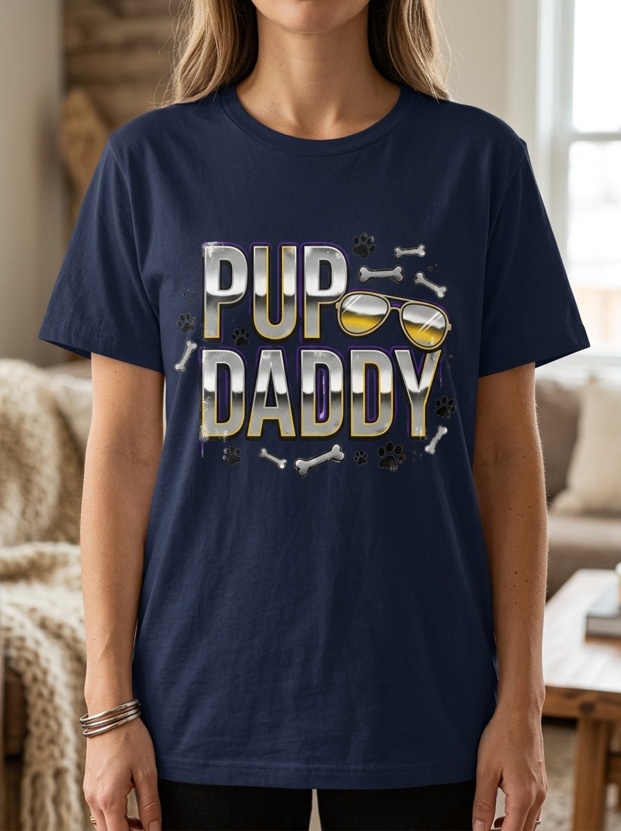 Pup Daddy Shirt | Funny Dog Rap Tee | 90s Hip Hop Pet Owner Gift
