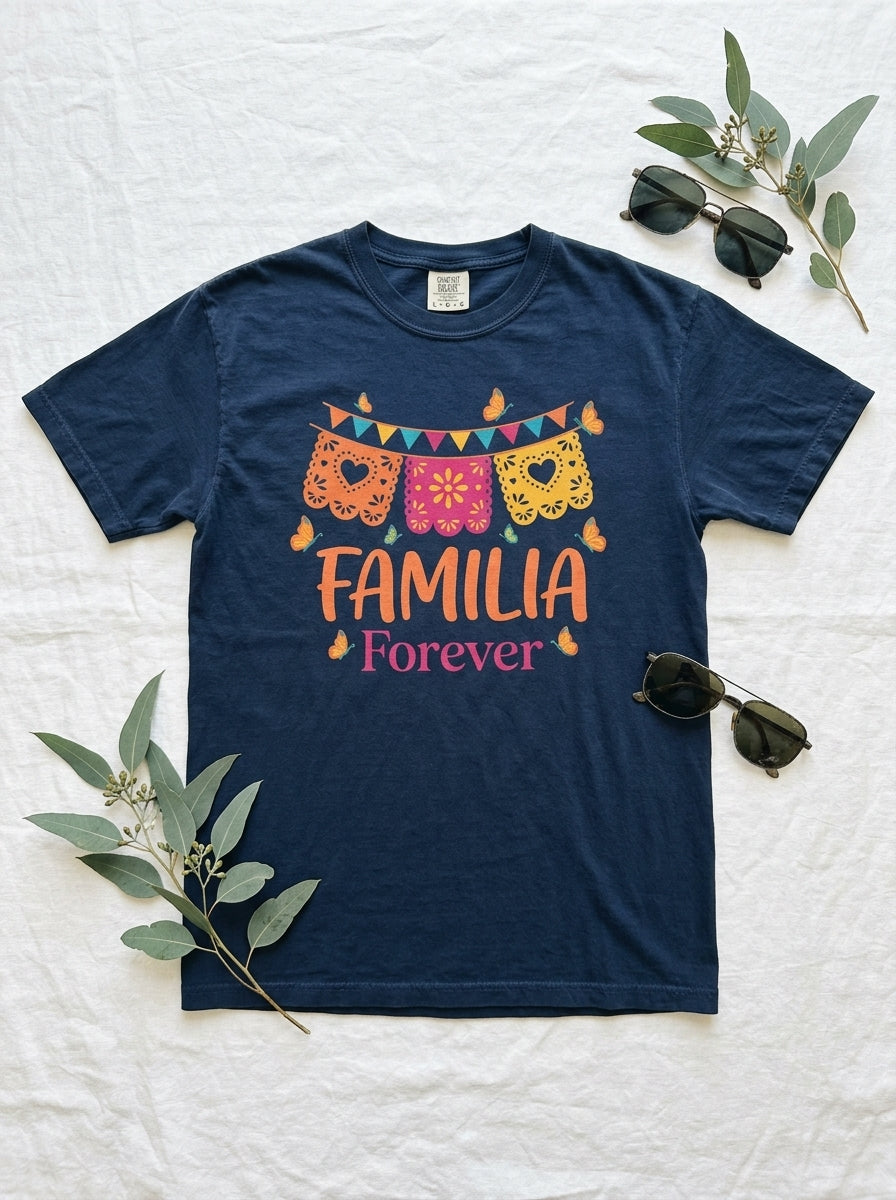 Familia Forever T-Shirt Mexican Family Pride