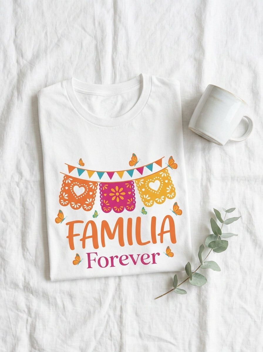Familia Forever Cinco de Mayo Shirt - Matching Family Fiesta Tees