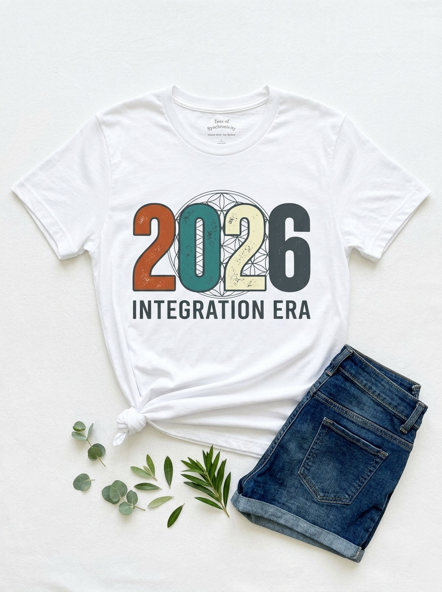 2026 Integration Era T-Shirt - Spiritual Awakening Sacred Geometry Tee