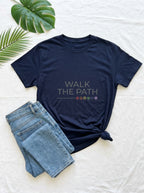 Walk The Path Chakra Shirt - Spiritual Journey Yoga Practitioner Tee