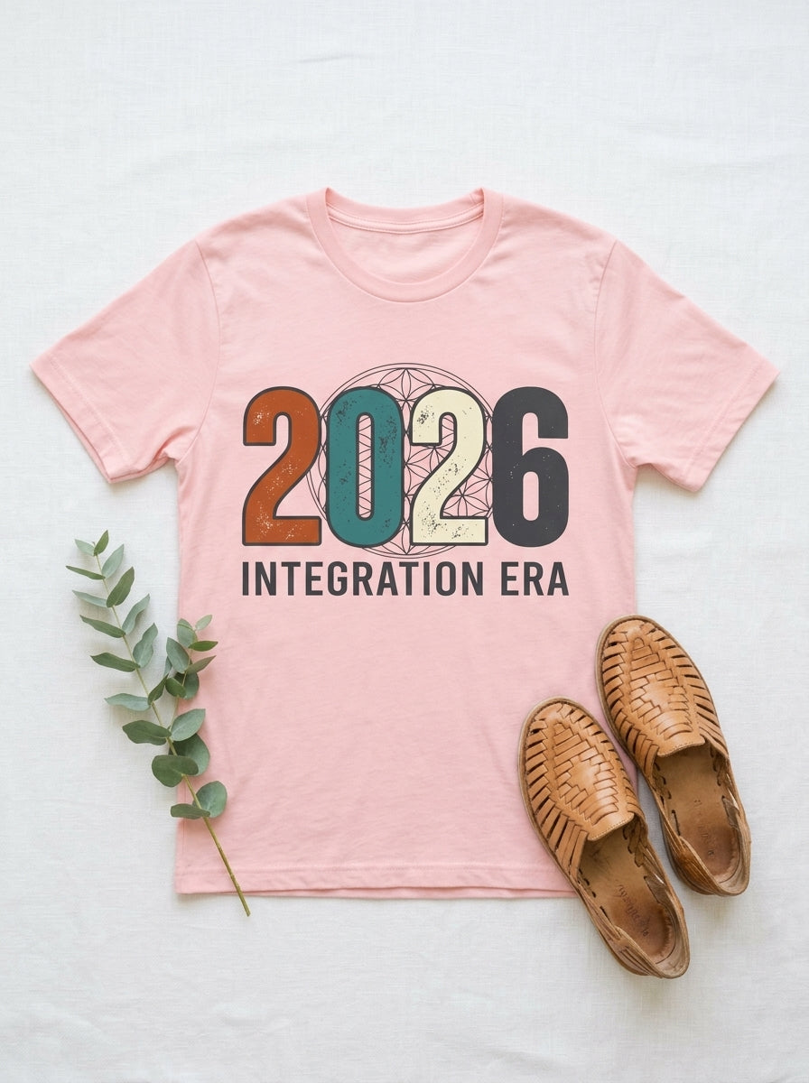 2026 Integration Era T-Shirt - Spiritual Awakening Sacred Geometry Tee