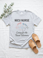 NICU Nurse Shirt - Tiniest Warriors - Neonatal ICU RN Gift Tee