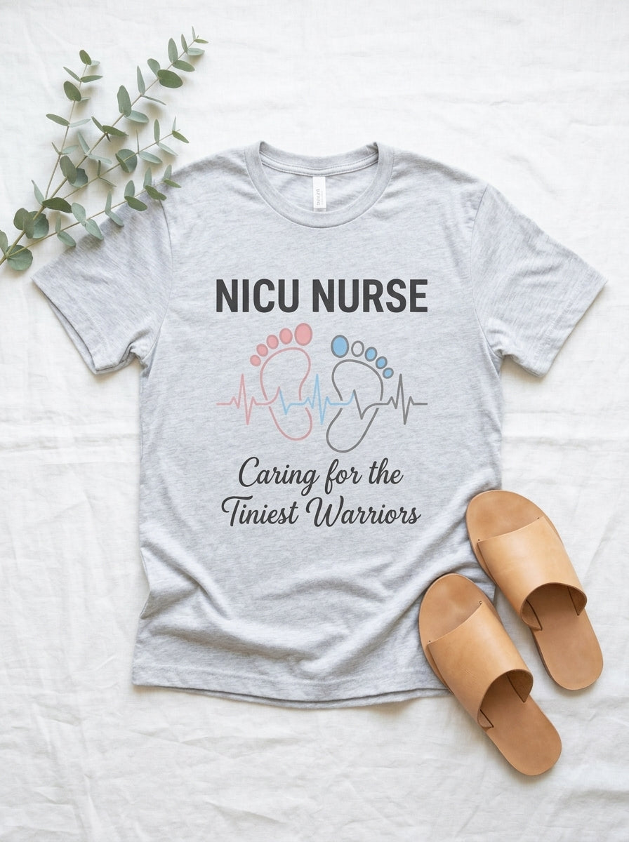NICU Nurse Shirt - Tiniest Warriors - Neonatal ICU RN Gift Tee
