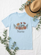 Nurse Daisy Flower Shirt RN Gift Floral Nursing Appreciation Tee