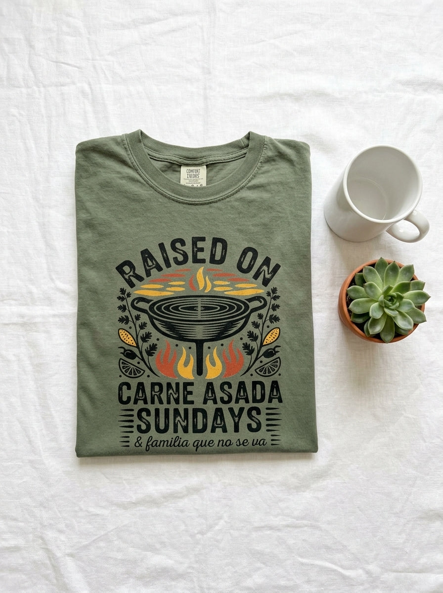 Carne Asada Sundays Shirt - Mexican American Family Heritage Tee Gift