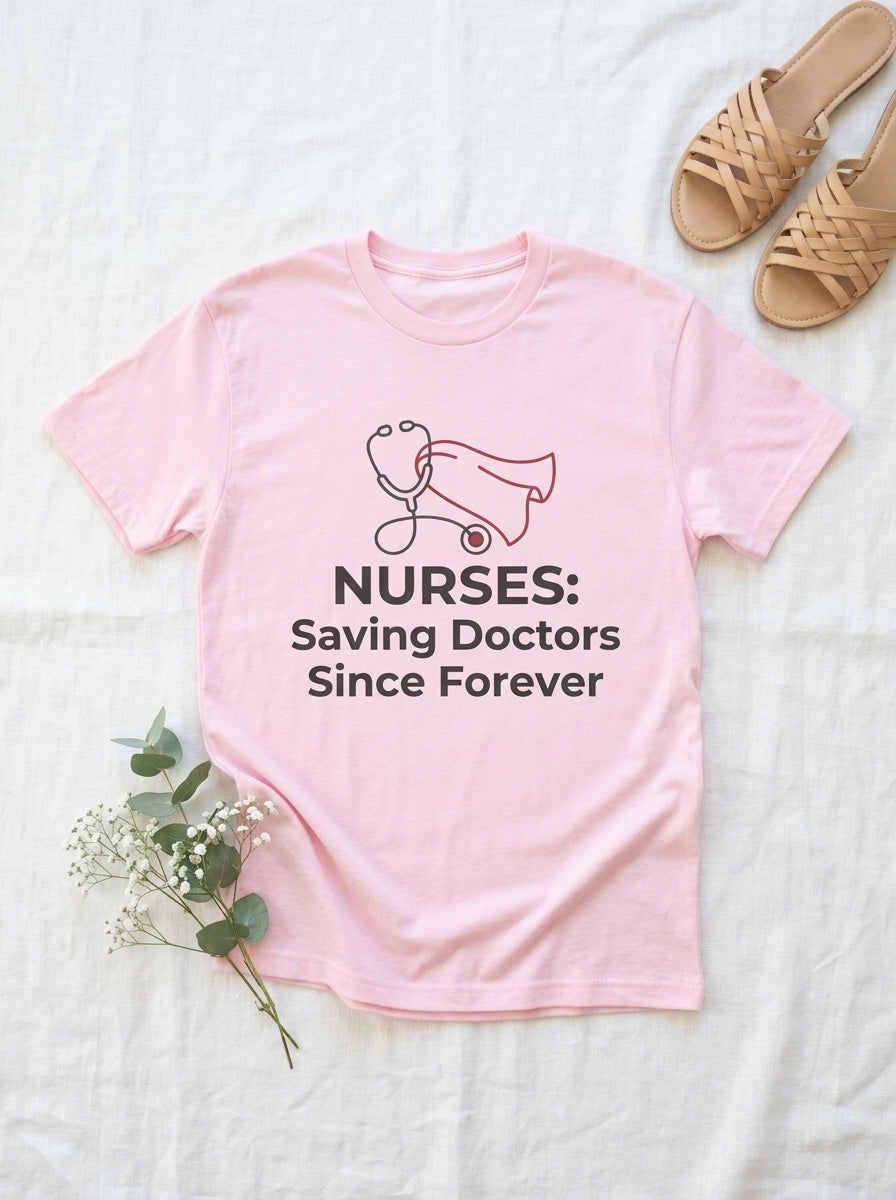 Nurses Save Doctors Shirt - RN Humor Tee - Nurse Appreciation Gift