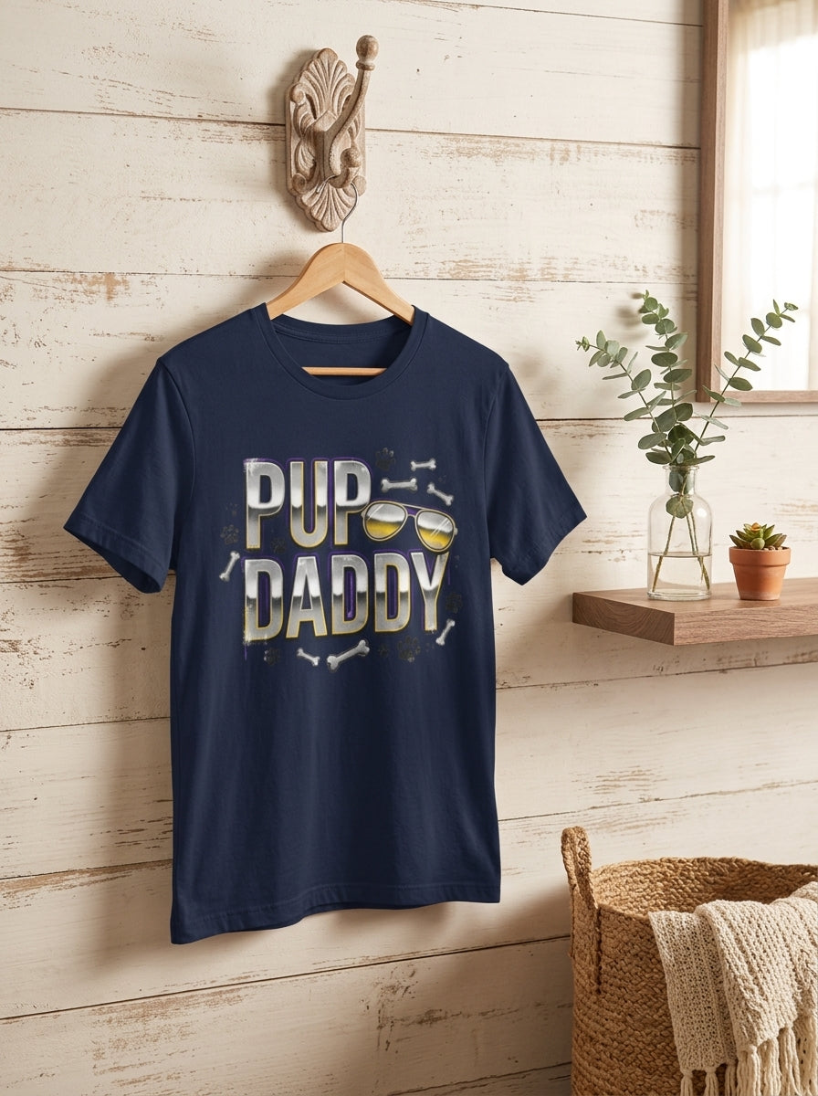 Pup Daddy Shirt | Funny Dog Rap Tee | 90s Hip Hop Pet Owner Gift