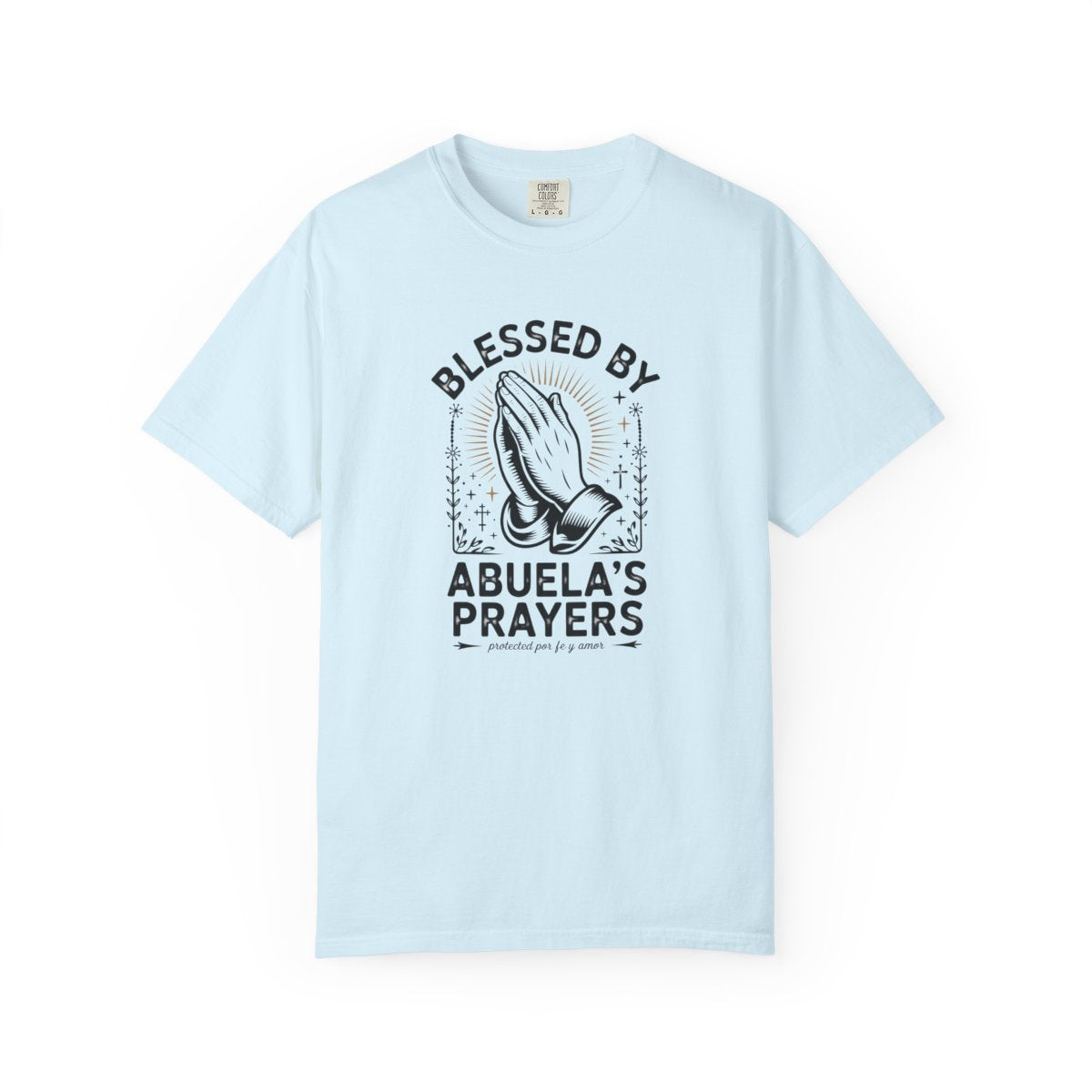 Abuela's Prayers Shirt - Mexican America - Chambray