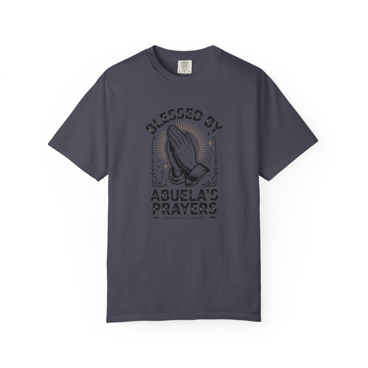 Abuela's Prayers Shirt - Mexican America - Navy